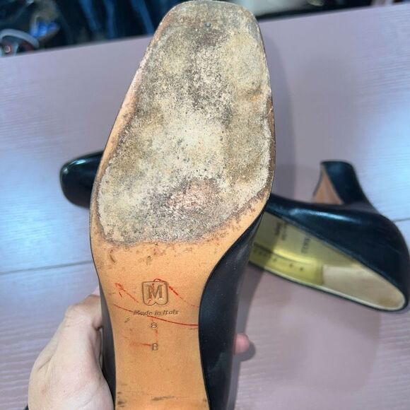 Bruno Magli classic black heels vintage Size 8 - Picture 6 of 6